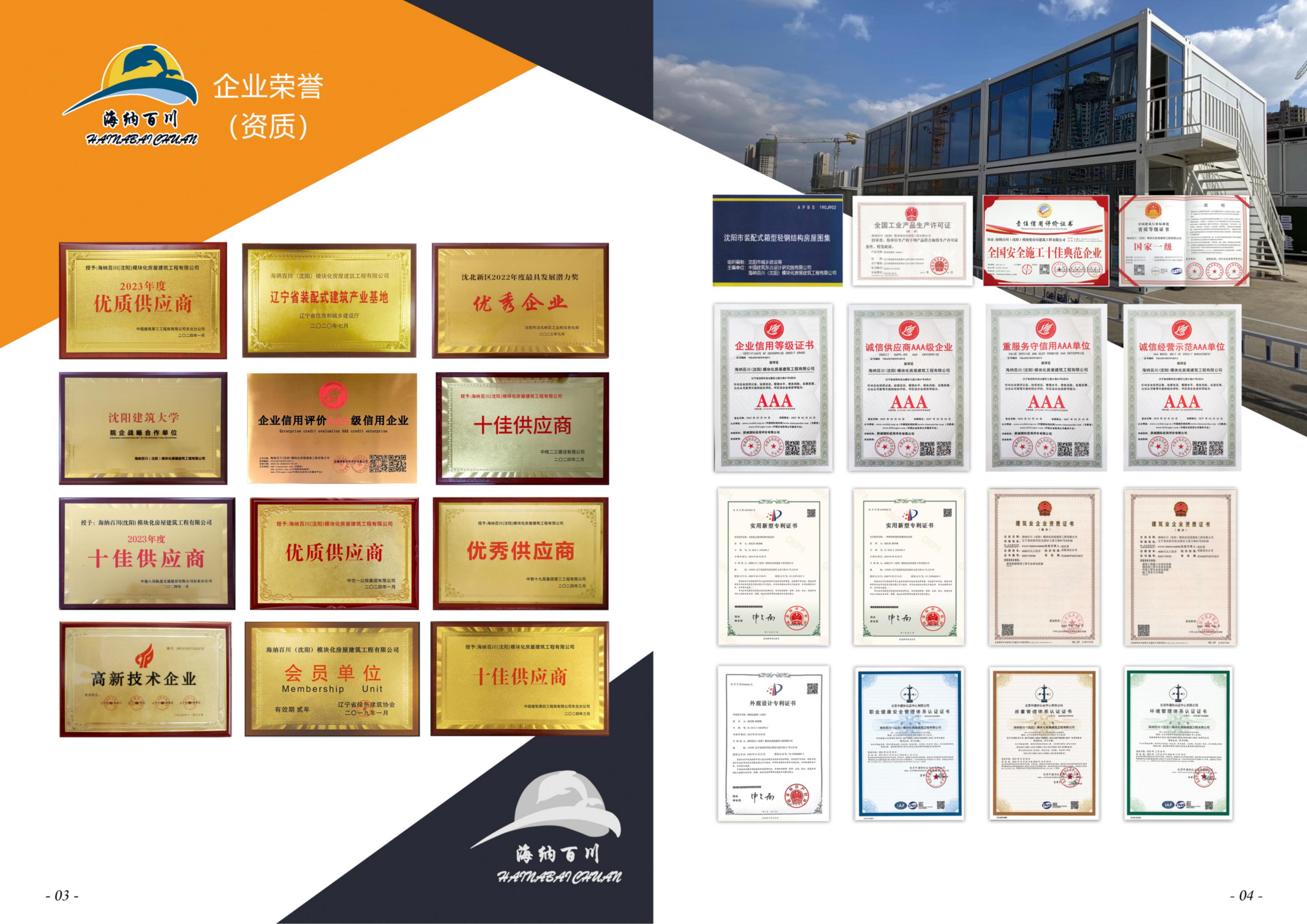大连打包箱式房